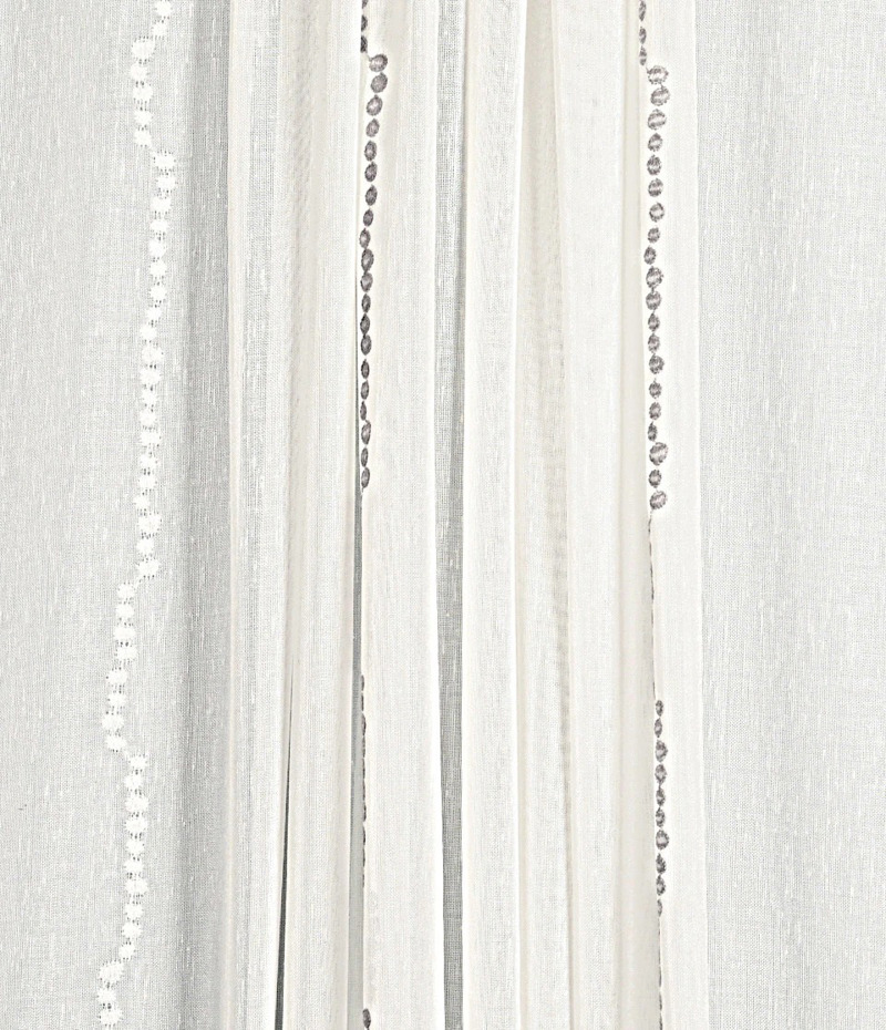 Ύφασμα Γάζα 'Mellio' με Κεντητό Ριγέ Σχέδιο διαθέσιμο σε Διάφορες Αποχρώσεις